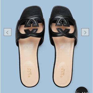 Gucci Interlocking G Cut-Out Slide Sandal